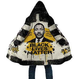 Martin Luther King Jr Cloak Black Lives Matter Street Art Portrait Civil Rights Tribute Bold Striped - African Pride