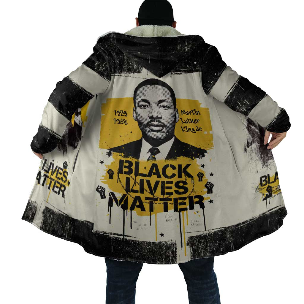 Martin Luther King Jr Cloak Black Lives Matter Street Art Portrait Civil Rights Tribute Bold Striped - African Pride