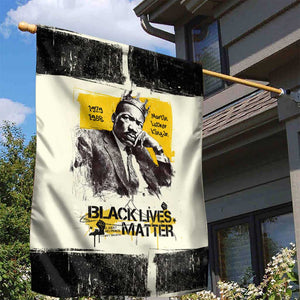 Martin Luther King Jr Garden Flag Black Lives Matter Street Art Portrait Civil Rights Tribute Bold Striped - African Pride