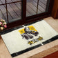 Martin Luther King Jr Rubber Doormat Black Lives Matter Street Art Portrait Civil Rights Tribute Bold Striped - African Pride