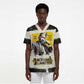 Martin Luther King Jr Scrub Top Black Lives Matter Street Art Portrait Civil Rights Tribute Bold Striped - African Pride
