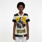 Martin Luther King Jr Scrub Top Black Lives Matter Street Art Portrait Civil Rights Tribute Bold Striped - African Pride