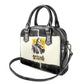 Martin Luther King Jr Shoulder Handbag Black Lives Matter Street Art Portrait Civil Rights Tribute Bold Striped - African Pride