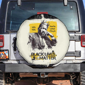 Martin Luther King Jr Spare Tire Cover Black Lives Matter Street Art Portrait Civil Rights Tribute Bold Striped - African Pride