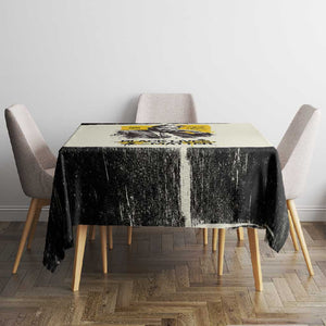 Martin Luther King Jr Tablecloth Black Lives Matter Street Art Portrait Civil Rights Tribute Bold Striped - African Pride