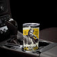 Martin Luther King Jr Tumbler Cup Black Lives Matter Street Art Portrait Civil Rights Tribute Bold Striped - African Pride