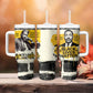 Martin Luther King Jr Tumbler With Handle Black Lives Matter Street Art Portrait Civil Rights Tribute Bold Striped - African Pride