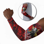 MLK Day Arm Sleeves Martin Luther King Jr Tribute American Flag Lettering - African Pride