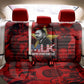 MLK Day Back Car Seat Cover Martin Luther King Jr Tribute American Flag Lettering - African Pride