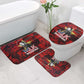 MLK Day Bathroom Set Martin Luther King Jr Tribute American Flag Lettering - African Pride
