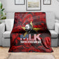 MLK Day Blanket Martin Luther King Jr Tribute American Flag Lettering - African Pride