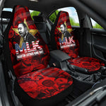 MLK Day Car Seat Cover Martin Luther King Jr Tribute American Flag Lettering - African Pride