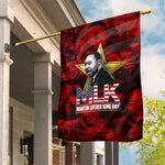 MLK Day Garden Flag Martin Luther King Jr Tribute American Flag Lettering - African Pride