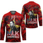 MLK Day Hockey Jersey Martin Luther King Jr Tribute American Flag Lettering - African Pride
