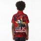 MLK Day Kid Polo Shirt Martin Luther King Jr Tribute American Flag Lettering TS04