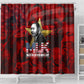 MLK Day Shower Curtain Martin Luther King Jr Tribute American Flag Lettering - African Pride