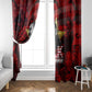 MLK Day Window Curtain Martin Luther King Jr Tribute American Flag Lettering - African Pride