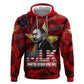 MLK Day Zip Hoodie Martin Luther King Jr Tribute American Flag Lettering - African Pride