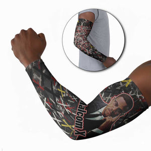 Malcolm X Arm Sleeves Street Art Style Portrait Quote The Future Belongs to Those Who Prepare Civil Rights Tribute - African Pride