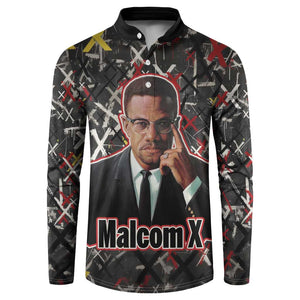 Malcolm X Button Sweatshirt Street Art Style Portrait Quote The Future Belongs to Those Who Prepare Civil Rights Tribute