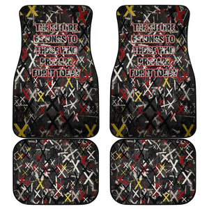 Malcolm X Car Mats Street Art Style Portrait Quote The Future Belongs to Those Who Prepare Civil Rights Tribute - African Pride