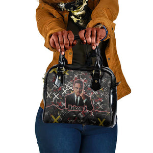 Malcolm X Shoulder Handbag Street Art Style Portrait Quote The Future Belongs to Those Who Prepare Civil Rights Tribute - African Pride