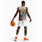 Malcolm X Basketball Jersey Pop Art Portrait Collage Civil Rights Activist Retro Style Design - African Pride
