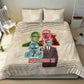 Malcolm X Bedding Set Pop Art Portrait Collage Civil Rights Activist Retro Style Design - African Pride