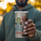Malcolm X 4 in 1 Can Cooler Tumbler Pop Art Portrait Collage Civil Rights Activist Retro Style Design - African Pride