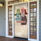Malcolm X Door Cover Pop Art Portrait Collage Civil Rights Activist Retro Style Design - African Pride