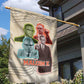 Malcolm X Garden Flag Pop Art Portrait Collage Civil Rights Activist Retro Style Design - African Pride