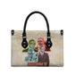 Malcolm X Leather Bag Pop Art Portrait Collage Civil Rights Activist Retro Style Design - African Pride