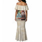 Malcolm X Mermaid Dress Pop Art Portrait Collage Civil Rights Activist Retro Style Design TS04