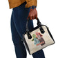Malcolm X Shoulder Handbag Pop Art Portrait Collage Civil Rights Activist Retro Style Design - African Pride