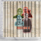 Malcolm X Shower Curtain Pop Art Portrait Collage Civil Rights Activist Retro Style Design - African Pride