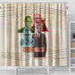 Malcolm X Shower Curtain Pop Art Portrait Collage Civil Rights Activist Retro Style Design - African Pride