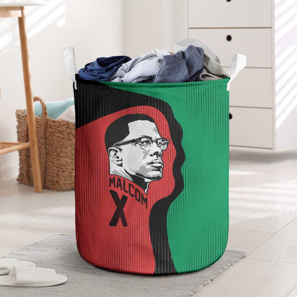 Malcolm X Laundry Basket Truth Is on the Side of the Oppressed Quote Civil Rights Tribute - African Pride