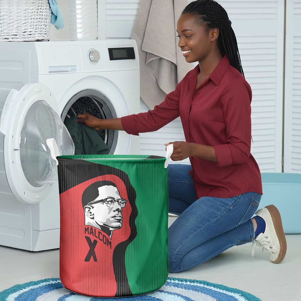 Malcolm X Laundry Basket Truth Is on the Side of the Oppressed Quote Civil Rights Tribute - African Pride