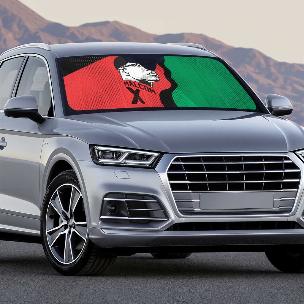 Malcolm X Auto Sun Shade Truth Is on the Side of the Oppressed Quote Civil Rights Tribute - African Pride