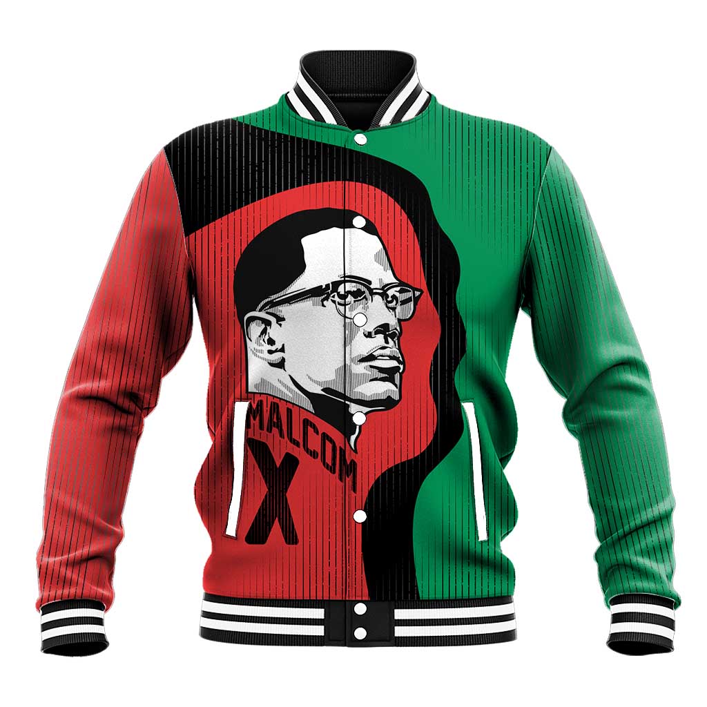 Malcolm X Baseball Jacket Truth Is on the Side of the Oppressed Quote Civil Rights Tribute - African Pride