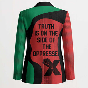 Malcolm X Blazer Truth Is on the Side of the Oppressed Quote Civil Rights Tribute - African Pride