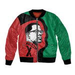 Malcolm X Bomber Jacket Truth Is on the Side of the Oppressed Quote Civil Rights Tribute - African Pride