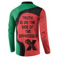 Malcolm X Button Sweatshirt Truth Is on the Side of the Oppressed Quote Civil Rights Tribute