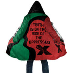 Malcolm X Cloak Truth Is on the Side of the Oppressed Quote Civil Rights Tribute - African Pride