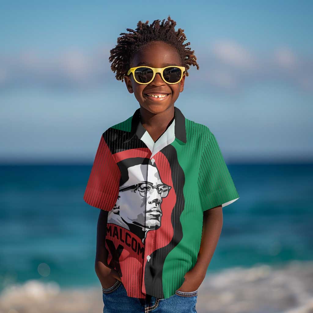 Malcolm X Kid Hawaiian Shirt Truth Is on the Side of the Oppressed Quote Civil Rights Tribute TS04