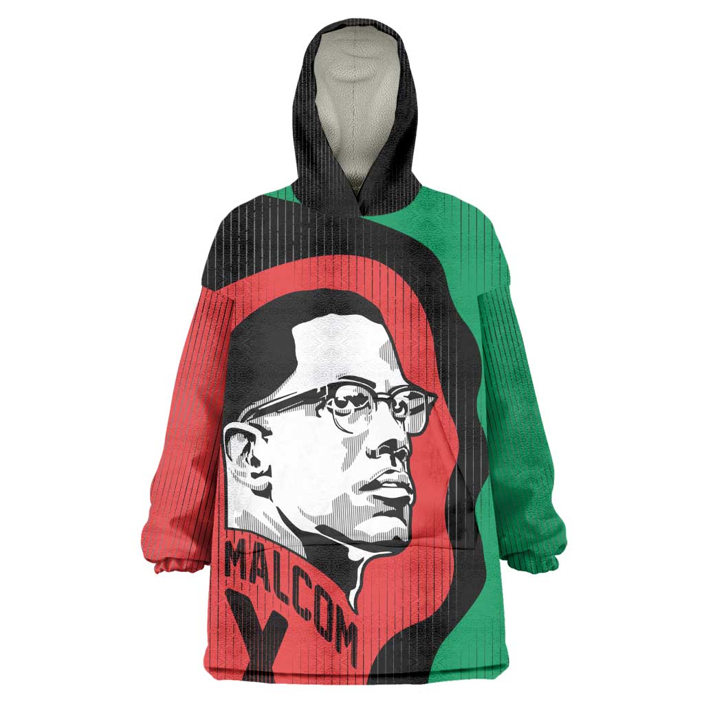 Malcolm X Kid Wearable Blanket Hoodie Truth Is on the Side of the Oppressed Quote Civil Rights Tribute - African Pride