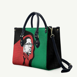 Malcolm X Leather Bag Truth Is on the Side of the Oppressed Quote Civil Rights Tribute - African Pride