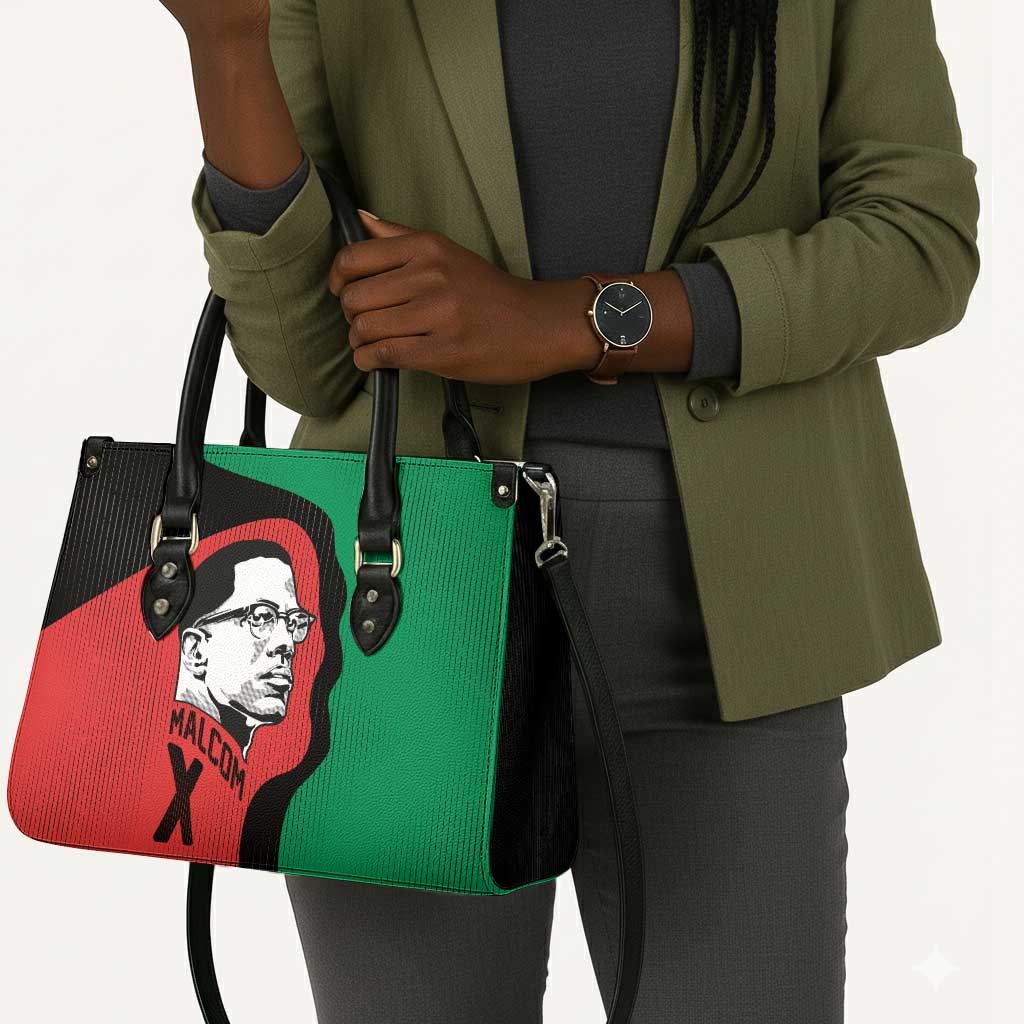 Malcolm X Leather Bag Truth Is on the Side of the Oppressed Quote Civil Rights Tribute - African Pride