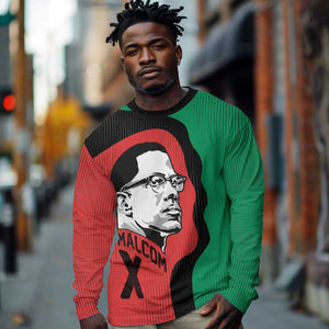 Malcolm X Long Sleeve Shirt Truth Is on the Side of the Oppressed Quote Civil Rights Tribute - African Pride