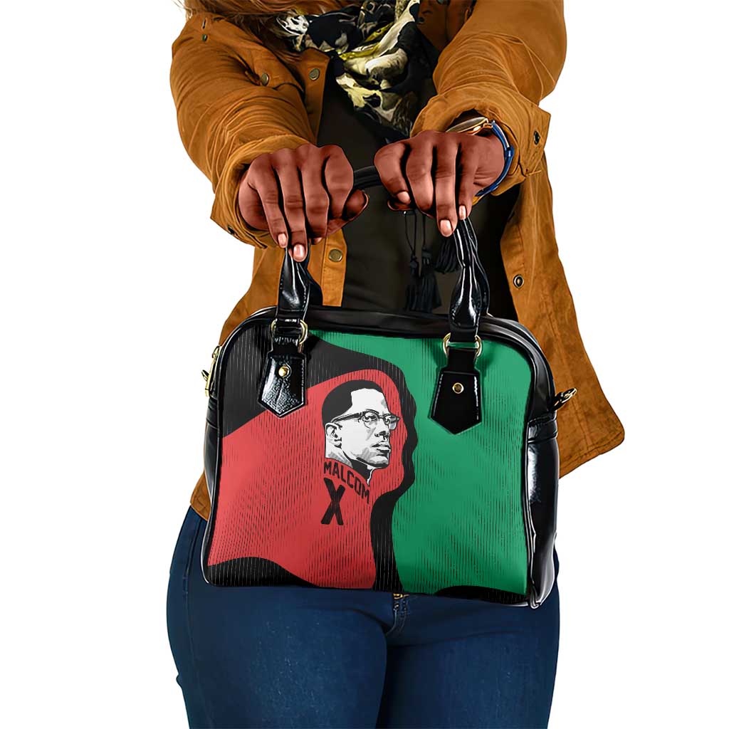 Malcolm X Shoulder Handbag Truth Is on the Side of the Oppressed Quote Civil Rights Tribute - African Pride